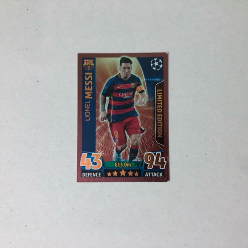 Lionel Messi Limited Edition (Bronze) Card 2015/16 like new