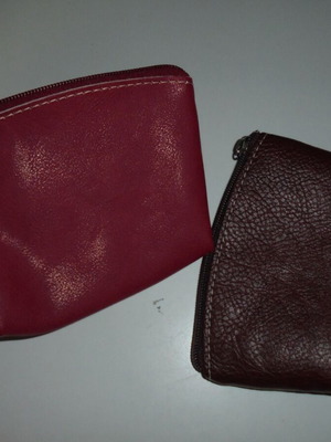 Wallets made of faux leather new, set of 2