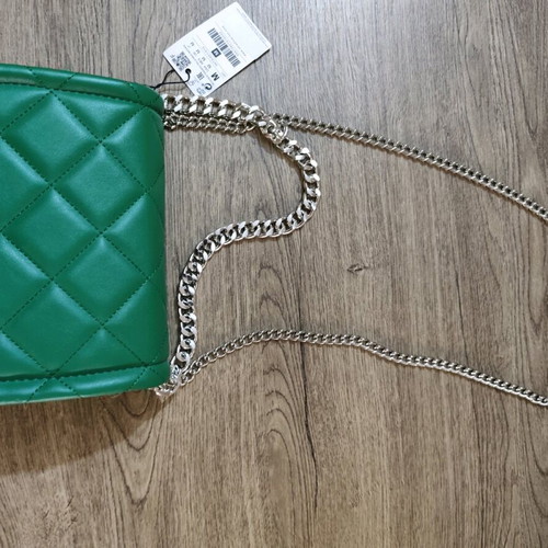 Quilted Stradivarius Shoulder Bag New Green