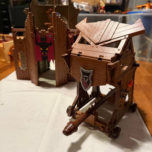 Playmobil Barbarian Castle and Siege Ram used, collectible