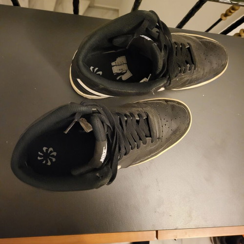 Nike Court Vision Mid sneakers like new, size 47.5, black and white