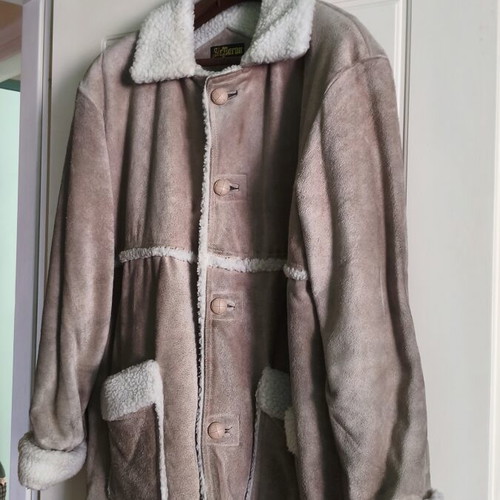 Sir Baron Vintage Genuine Leather Shearling Jacket XL like new