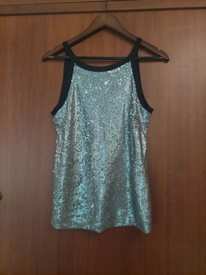 Sequin blouse like new, size M