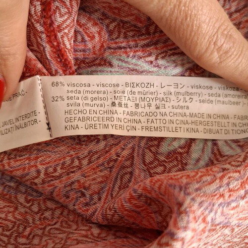 Zara dress multicolored silk like new