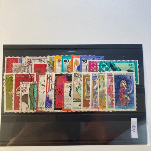 German used stamps complete series 1976