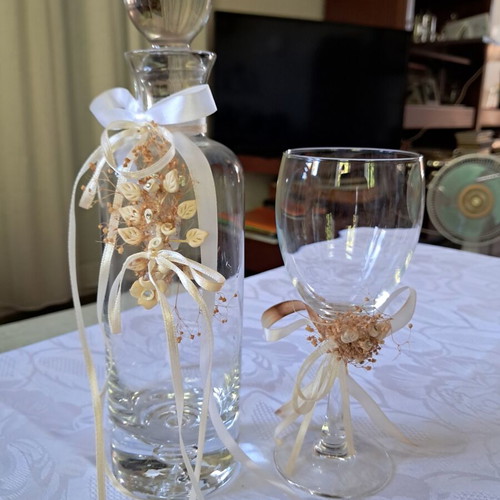 Bohemia wedding carafe set like new