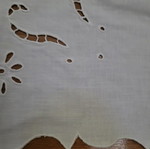 Table linen carré with slight stains