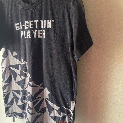 Children's t-shirt used for 7 years old, black, size 122 cm