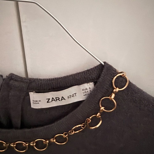 Zara Knit size S dark gray like new, very warm