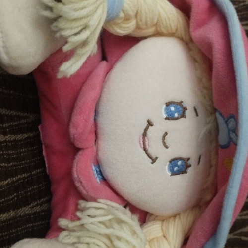 Cloth doll upper part used, good condition
