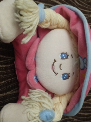 Cloth doll upper part used, good condition