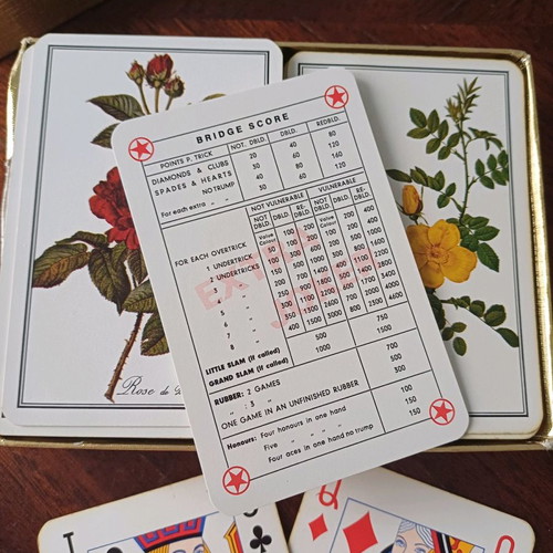 Rosier Vintage Piatnik Playing Cards used, bridge, 1950-1980
