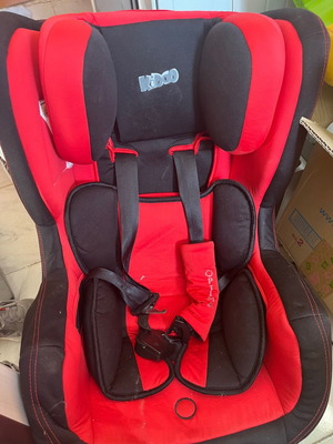 Kid car seat and stroller used, red and green