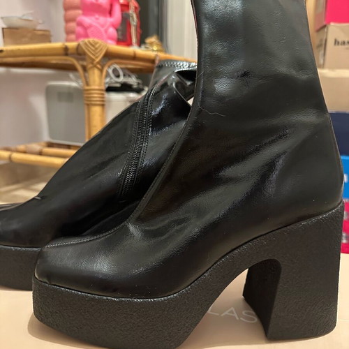 Tsakiris Mallas chunky ankle boots new, black size 39