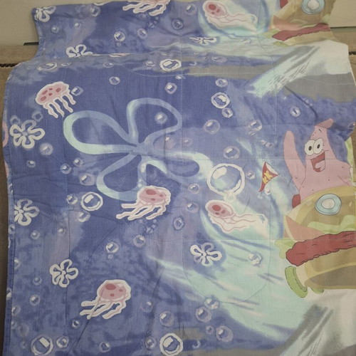 Bob Sponge team kids thin quilt, blue