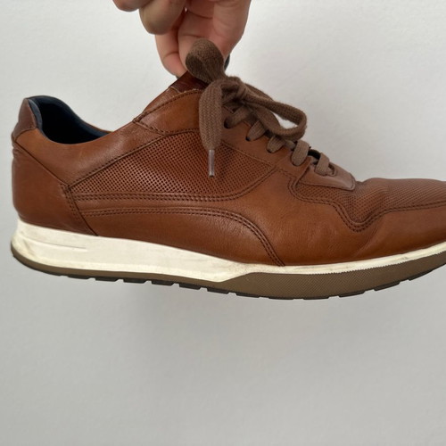 Damiani shoes used, tan, size 43, sneakers