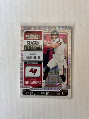 2023 Panini Contenders Baker Mayfield Season Ticket Mojo Tampa Buccaneers κάρτα καινούργια
