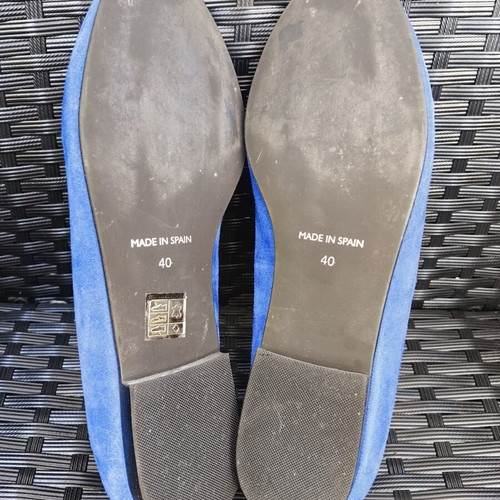 Kurt Geiger ballerinas used, size 40, natural suede, blue
