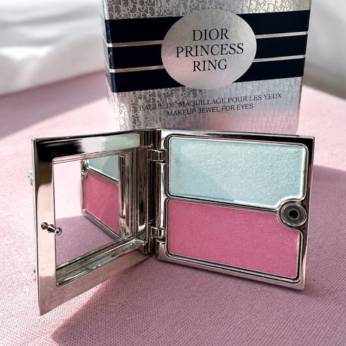 Dior Princess Ring Eye Luminizer 002 Blue and Silver with Rhinestones New
