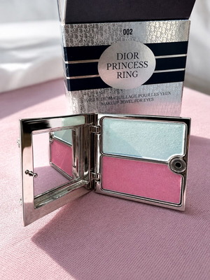 Dior Princess Ring Eye Luminizer 002 Blue and Silver with Rhinestones New