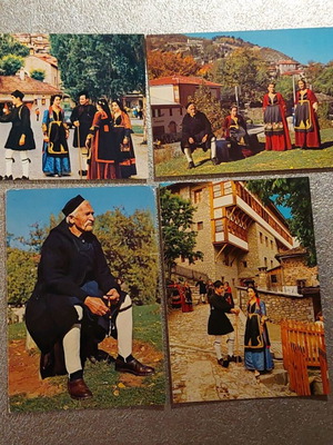 Postcards like new, pack of 4 pieces