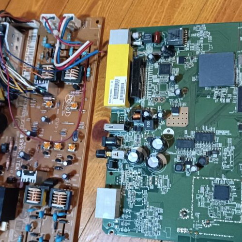 PC boards used, set of 5 large motherboards
