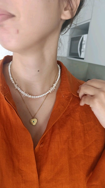 Κολιέ motherpearl χειροποίητο καινούριο