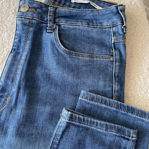 Zara high-waisted jeans, blue, size M / 38 / 10