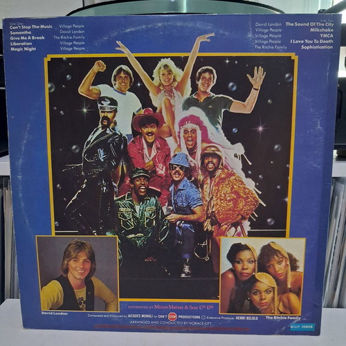 Village People Can't Stop The Music vinyl LP album