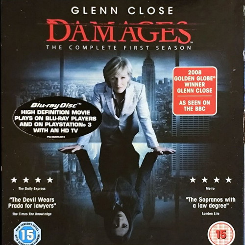 Damages The Complete First Season Blu-Ray used, 3-disc set