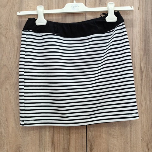 Mini skirt Paranoia striped black and white size M like new