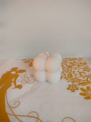White candle new, 1 piece