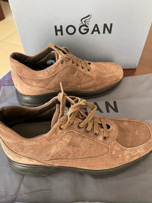 Hogan αντρικά παπούτσια σαν καινούργια, μέγεθος 42, καφέ, με κούτα και θήκη