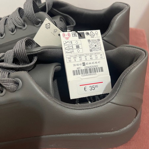 Zara men’s grey sneakers new, size 42