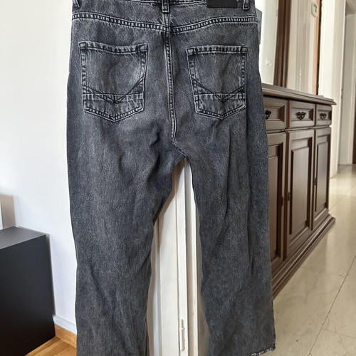 Attrattivo jeans straight fit gray black, like new, size S
