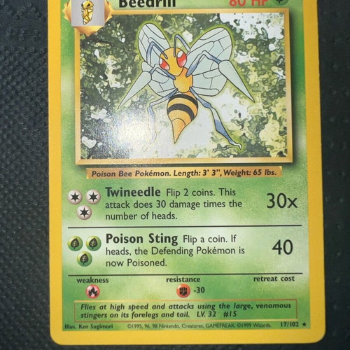 Pokemon Tcg used, vintage cards with defects