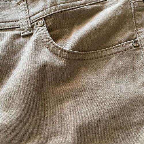 Trussardi women's pants size M 38 10 like new with strass embroidery