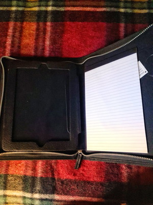Multipurpose folder new with pen, notepad and iPad/tablet holder