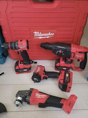 Milwaukee cordless brushless power tool set