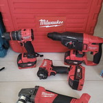 Milwaukee cordless brushless power tool set