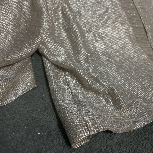 Zara blouse with cutouts like new, gold