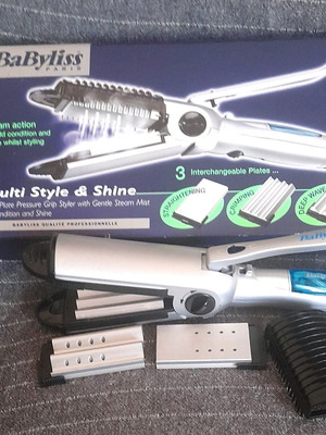 Ψαλίδι μαλλιών Babyliss με τρεις πλάκες μεταχειρισμένο και ατμό