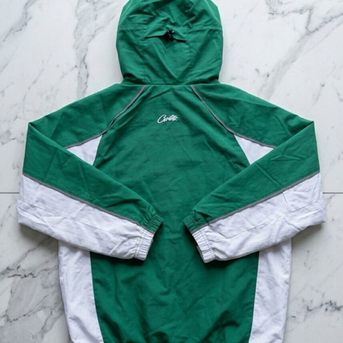 Nike 90s Deadstock Windbreaker Forest Green White new, size S