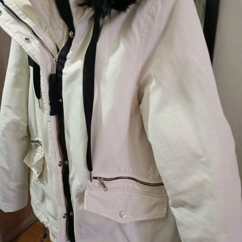 Bershka women's jacket white like new, size S