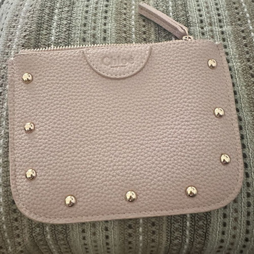 Chloe makeup bag cosmetic case, beige