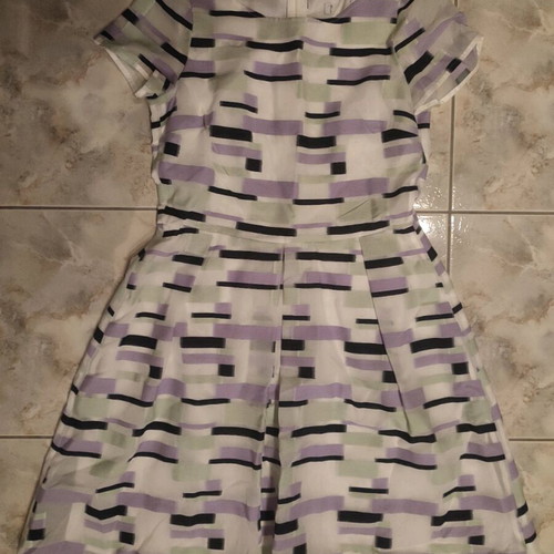 Dress multicolored like new, above knee length