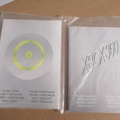 Xbox 360 console user manuals, sealed