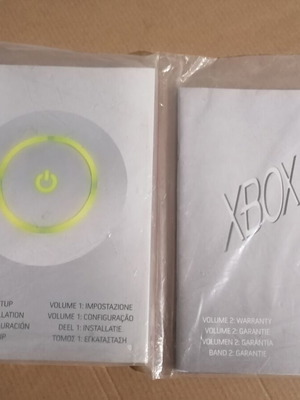 Xbox 360 console user manuals, sealed