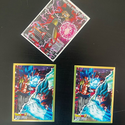 Dragon Ball Super Card Game gift collection (Fushion World - Ultra limit) like new, 87 cards with sleeves