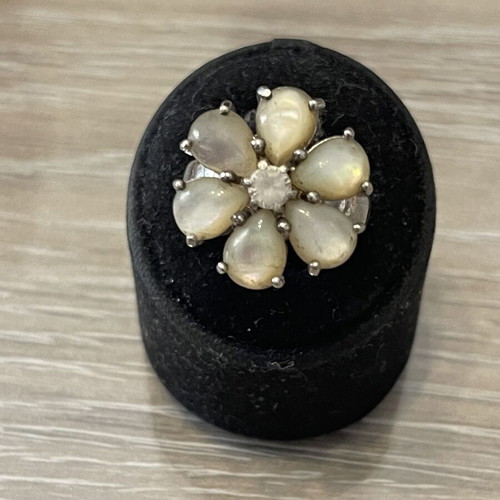 Silver 925 ring mother of pearl used, size 54